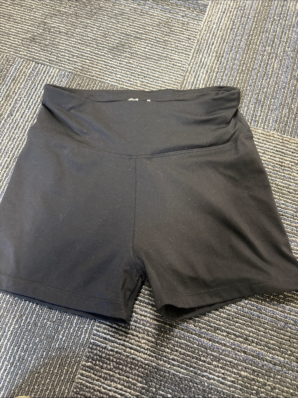 High-Waist Black Bike Shorts for Women